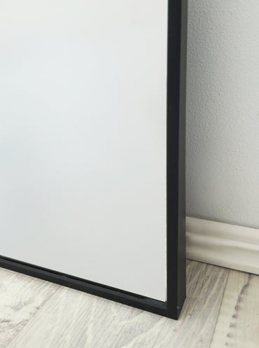 Mirrors: Black Metal Arch Mirror -  Small 80cm x 100cm