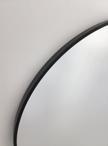 Mirrors: Black Metal Arch Mirror -  Small 80cm x 100cm