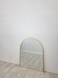 Mirrors: Gold Metal Arch Mirror  - Small 80cm x 100cm