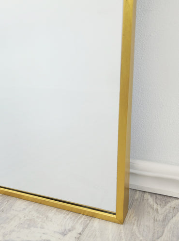Mirrors: Gold Metal Arch Mirror  - Small 80cm x 100cm