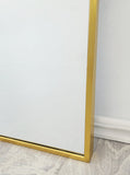 Mirrors: Gold Metal Arch Mirror  - Small 80cm x 100cm