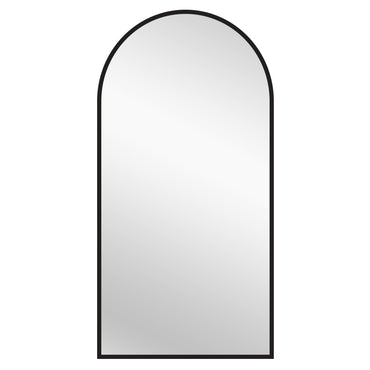 Mirrors: Black Metal Arch Mirror - X Large 100cm x 200cm
