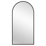 Mirrors: Black Metal Arch Mirror - X Large 100cm x 200cm