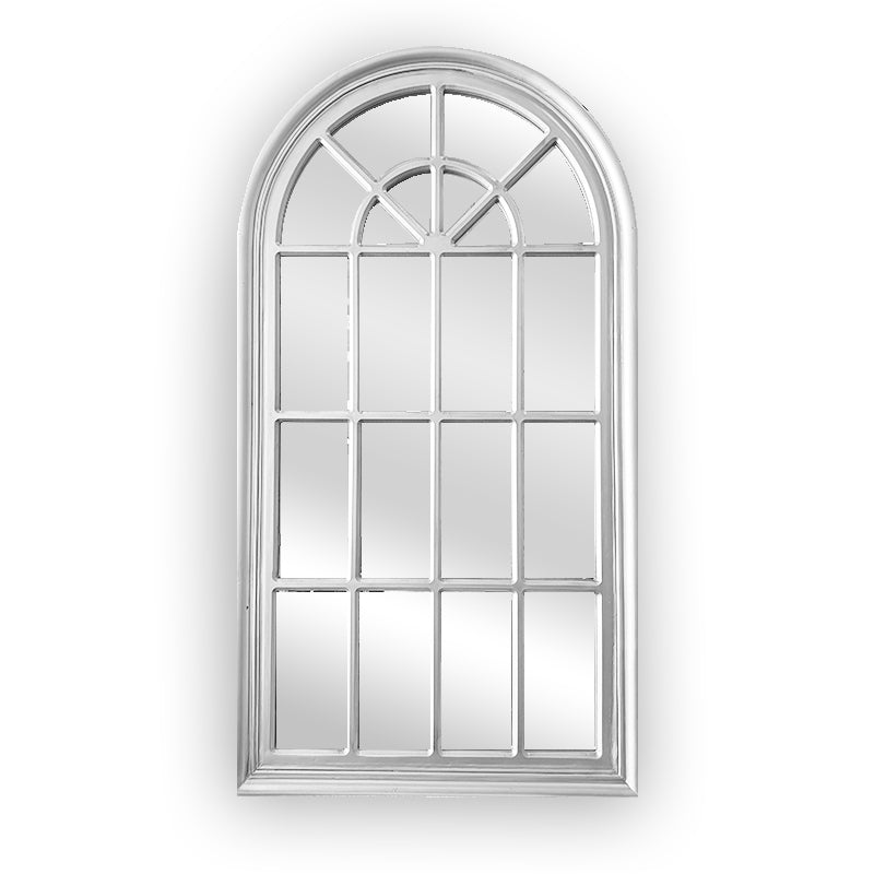Mirrors: Window Style Mirror - White Arch 70 CM x 130 CM