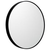 Mirrors: Metal Round Mirror 100cm - Black