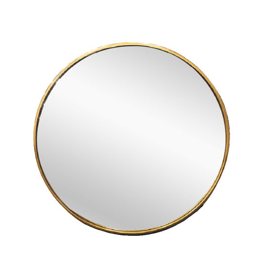Mirrors: Metal Round Mirror 100cm - Gold