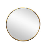 Mirrors: Metal Round Mirror 100cm - Gold
