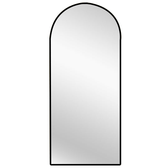 Mirrors: Metal Arch Mirror 80cm x 170cm - Black