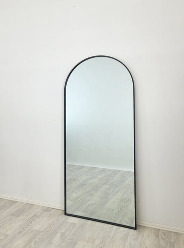 Mirrors: Metal Arch Mirror 80cm x 170cm - Black