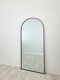 Mirrors: Metal Arch Mirror 80cm x 170cm - Black