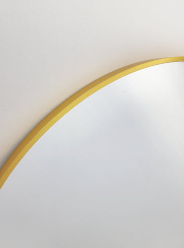 Mirrors: Metal Arch Mirror 80cm x 170cm - Gold