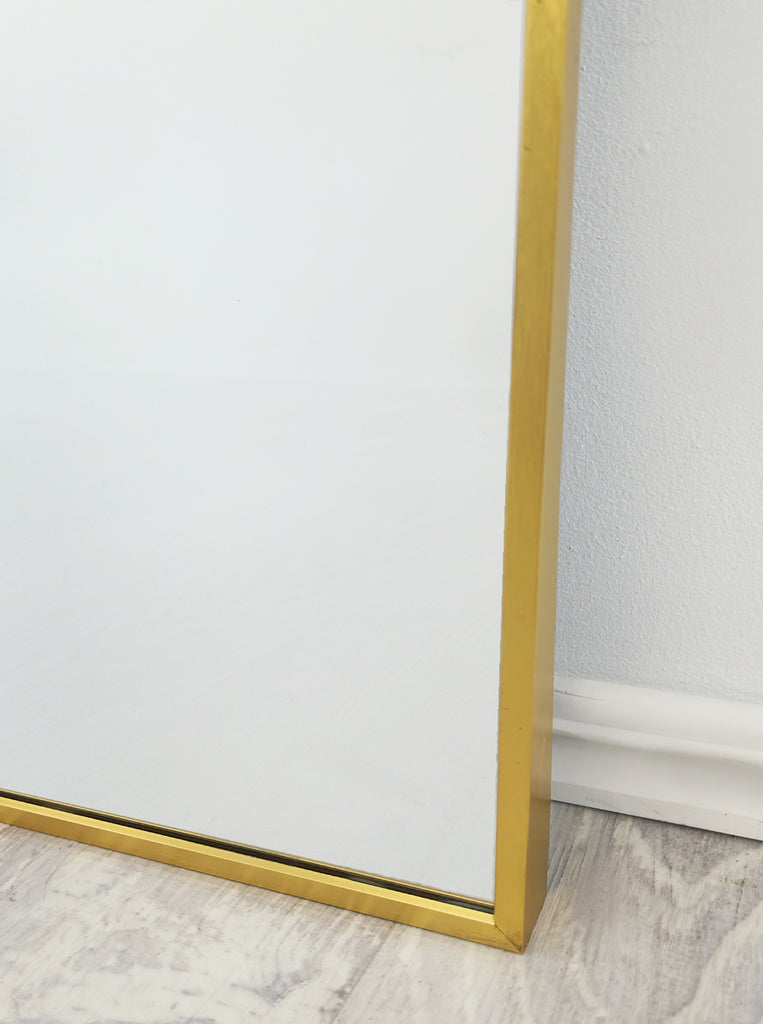 Mirrors: Metal Arch Mirror 80cm x 170cm - Gold