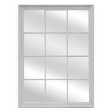 Mirrors: Window Style Mirror - White Rectangle 95cm x 130cm