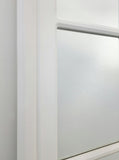 Mirrors: Window Style Mirror - White Rectangle 95cm x 130cm