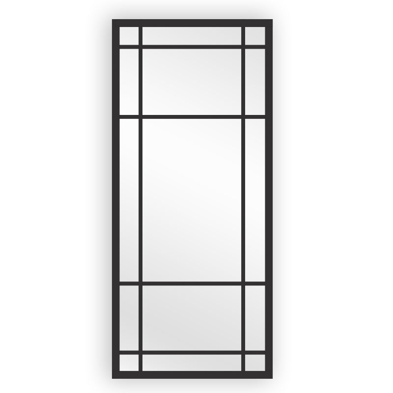 Mirrors: Window Style Mirror Full Length - Black 80 CM x 180 CM