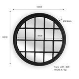 Mirrors: Window Style Mirror - Black Circle 100cm