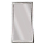 Mirrors: Silver Beaded Framed Mirror - X Large 190cm x 100cm