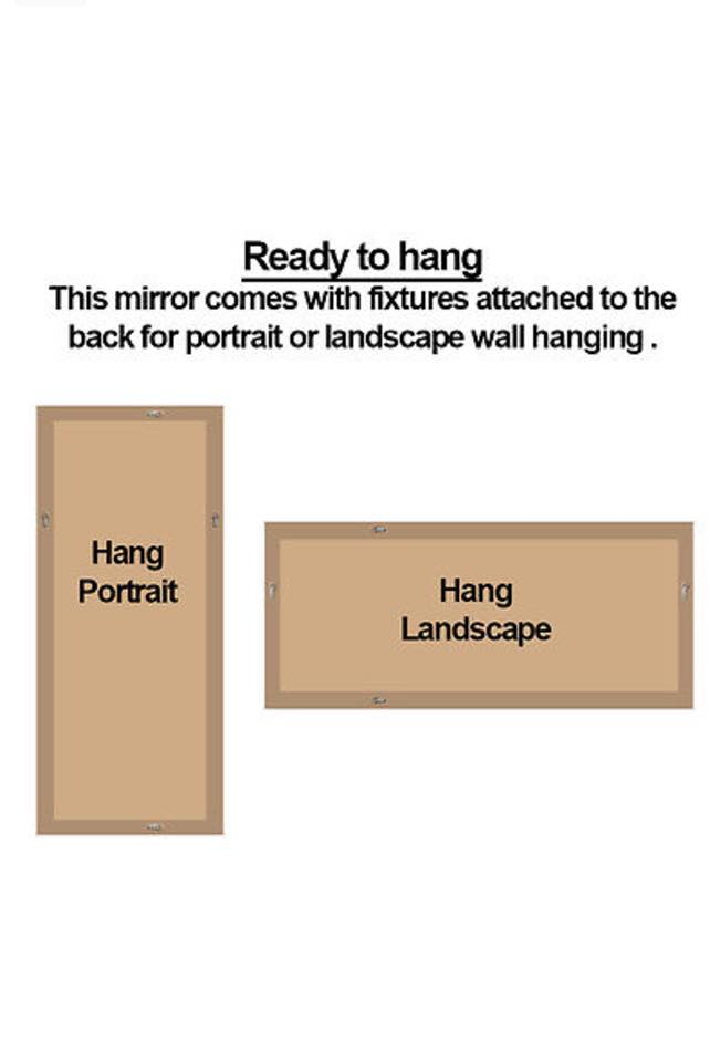 Mirrors: Medium Silver Beaded Framed Mirror - 70cm x 170cm