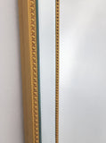 Mirrors: Medium Gold Beaded Framed Mirror - 70cm x 170cm