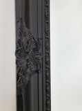 Mirrors: French Provincial Ornate Mirror - BLACK - X Large 100cm x 190cm