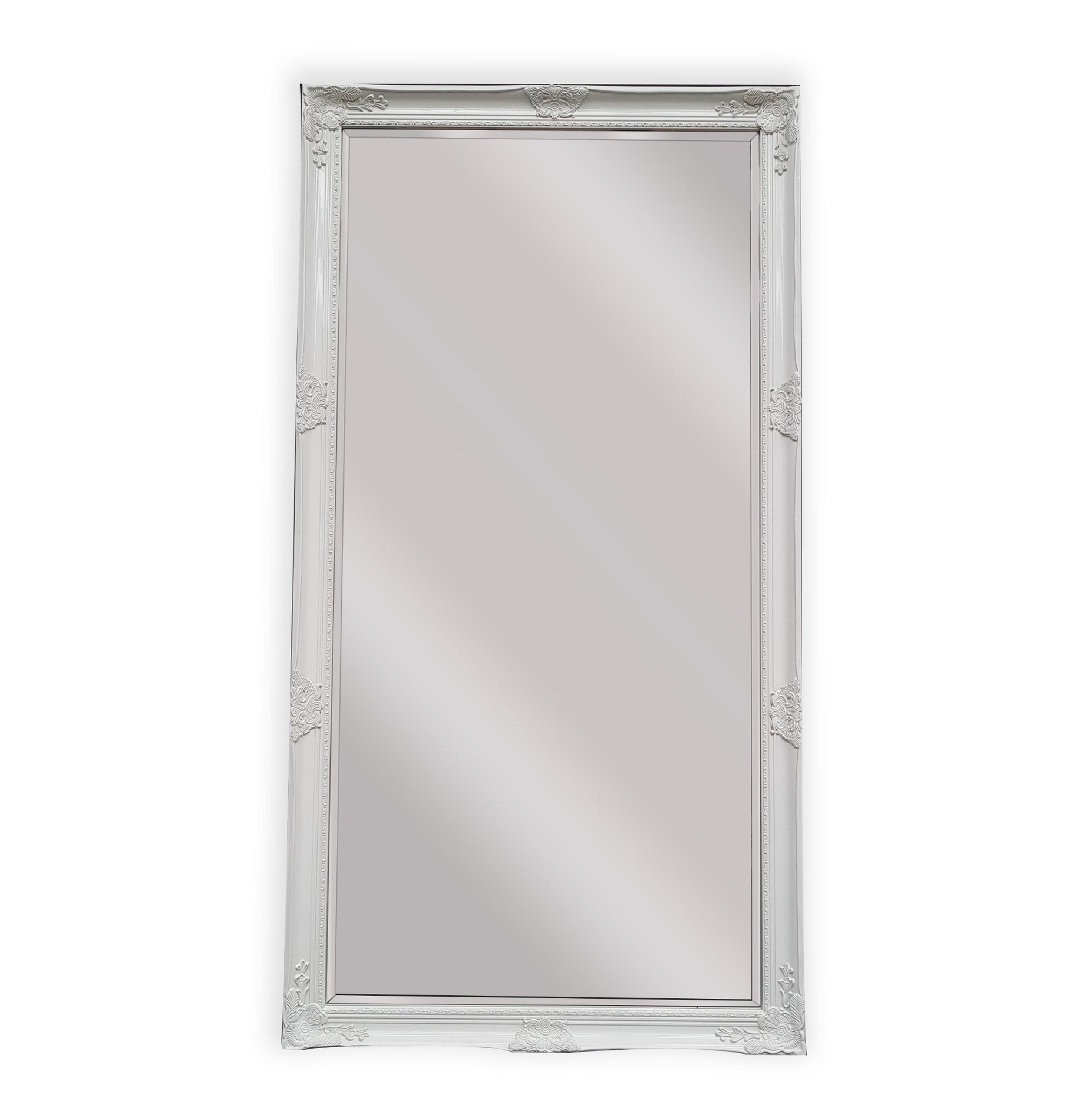 Mirrors: French Provincial Ornate Mirror - WHITE - X Large 100cm x 190cm