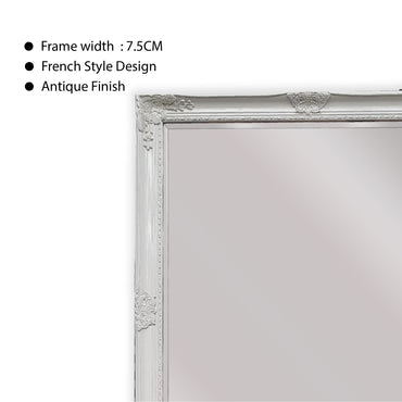 Mirrors: French Provincial Ornate Mirror - WHITE - X Large 100cm x 190cm