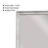 Mirrors: French Provincial Ornate Mirror - WHITE - X Large 100cm x 190cm