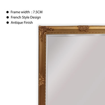 Mirrors: French Provincial Ornate Mirror - COUNTRY GOLD - X Large 100cm x 190cm