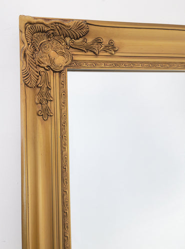 Mirrors: French Provincial Ornate Mirror - COUNTRY GOLD - X Large 100cm x 190cm