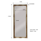 Mirrors: French Provincial Ornate Mirror - Champagne - Medium 70cm x 170cm