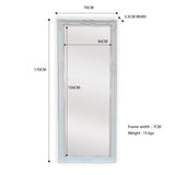 Mirrors: French Provincial Ornate Mirror - White - Medium 70cm x 170cm