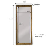 Mirrors: French Provincial Ornate Mirror - Country Gold - Medium 70cm x 170cm