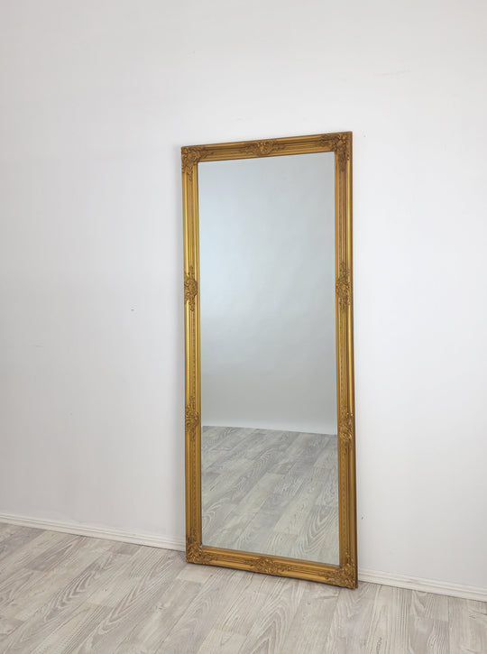 Mirrors: French Provincial Ornate Mirror - Country Gold - Medium 70cm x 170cm