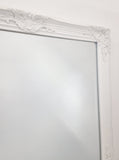 Mirrors: French Provincial Ornate Mirror - White - Small 80cm x 110cm