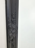 Mirrors: French Provincial Ornate Mirror - Black - Small  80cm x 110cm