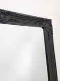 Mirrors: French Provincial Ornate Mirror - Black - Small  80cm x 110cm