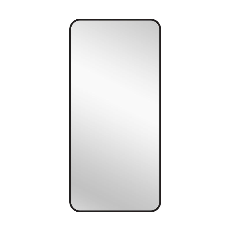 Mirrors: Black Metal Rectangle Mirror - Medium 80cm x 170cm