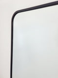 Mirrors: Black Metal Rectangle Mirror - Medium 80cm x 170cm