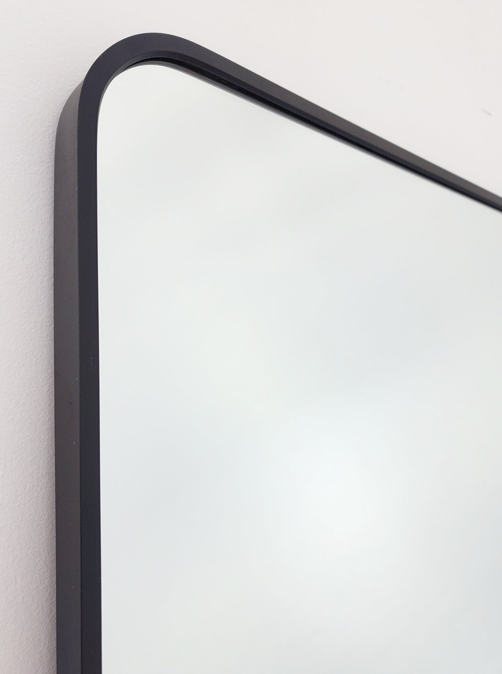 Mirrors: Black Metal Rectangle Mirror - Medium 80cm x 170cm