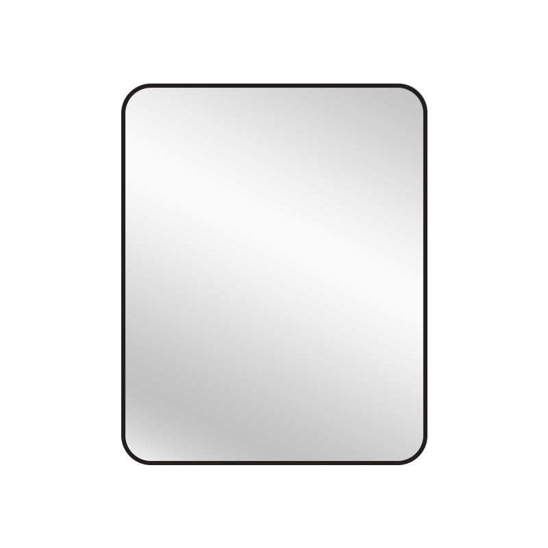Mirrors: Black Metal Rectangle Mirror - Small 80cm x 100cm