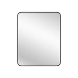 Mirrors: Black Metal Rectangle Mirror - Small 80cm x 100cm
