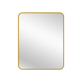 Mirrors: Gold Metal Rectangle Mirror - Small 80cm x 100cm