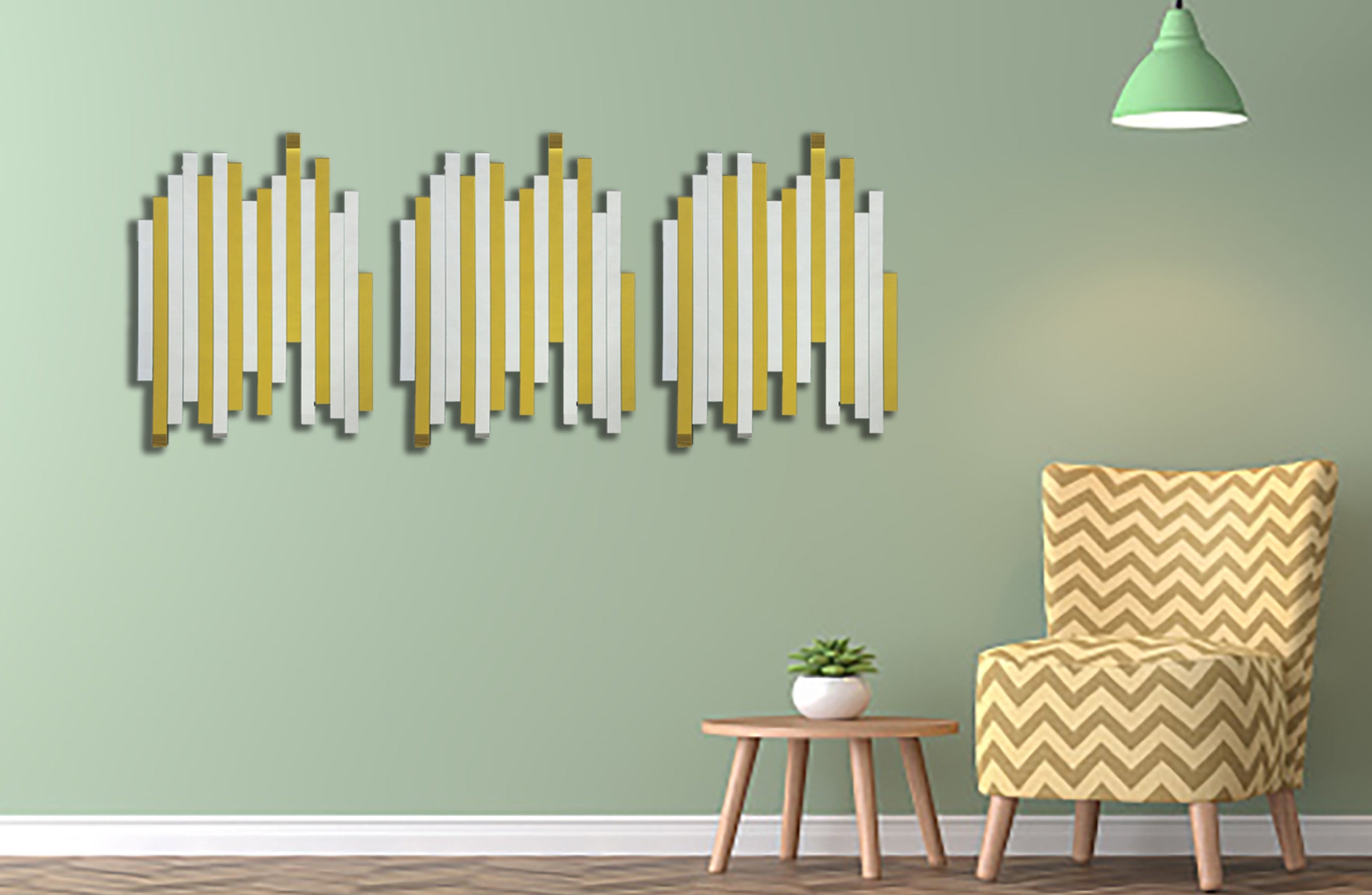Mirrors: Luxe Panel Mirror - GOLD