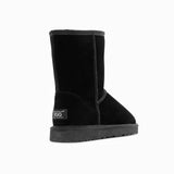 Men's Uggs & Slippers: Ugg Boots Genuine Australian Sheepskin Unisex Short Classic Suede (Black, EU44)