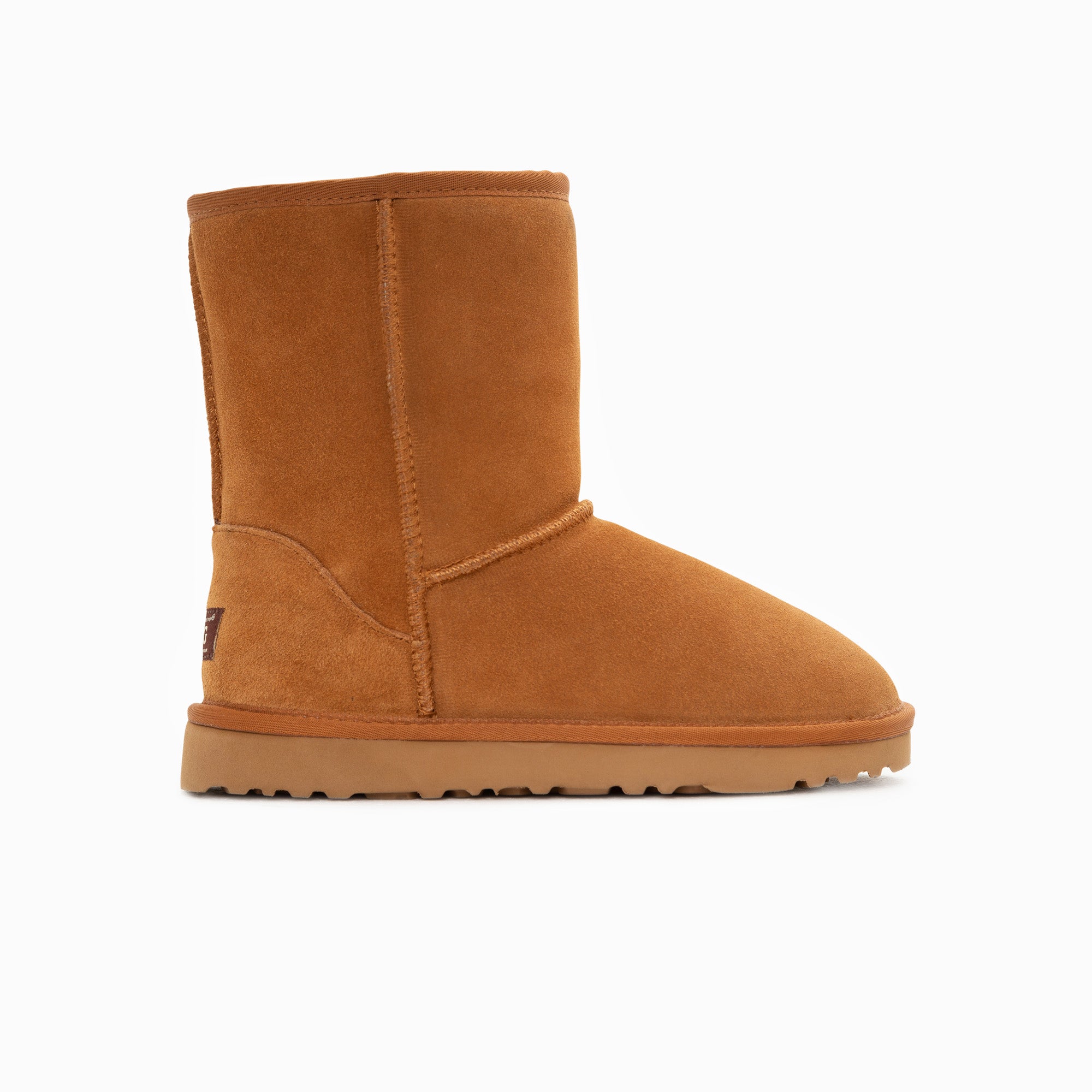 Men's Uggs & Slippers: Ugg Boots Genuine Australian Sheepskin Unisex Short Classic Suede (Chestnut, EU44)