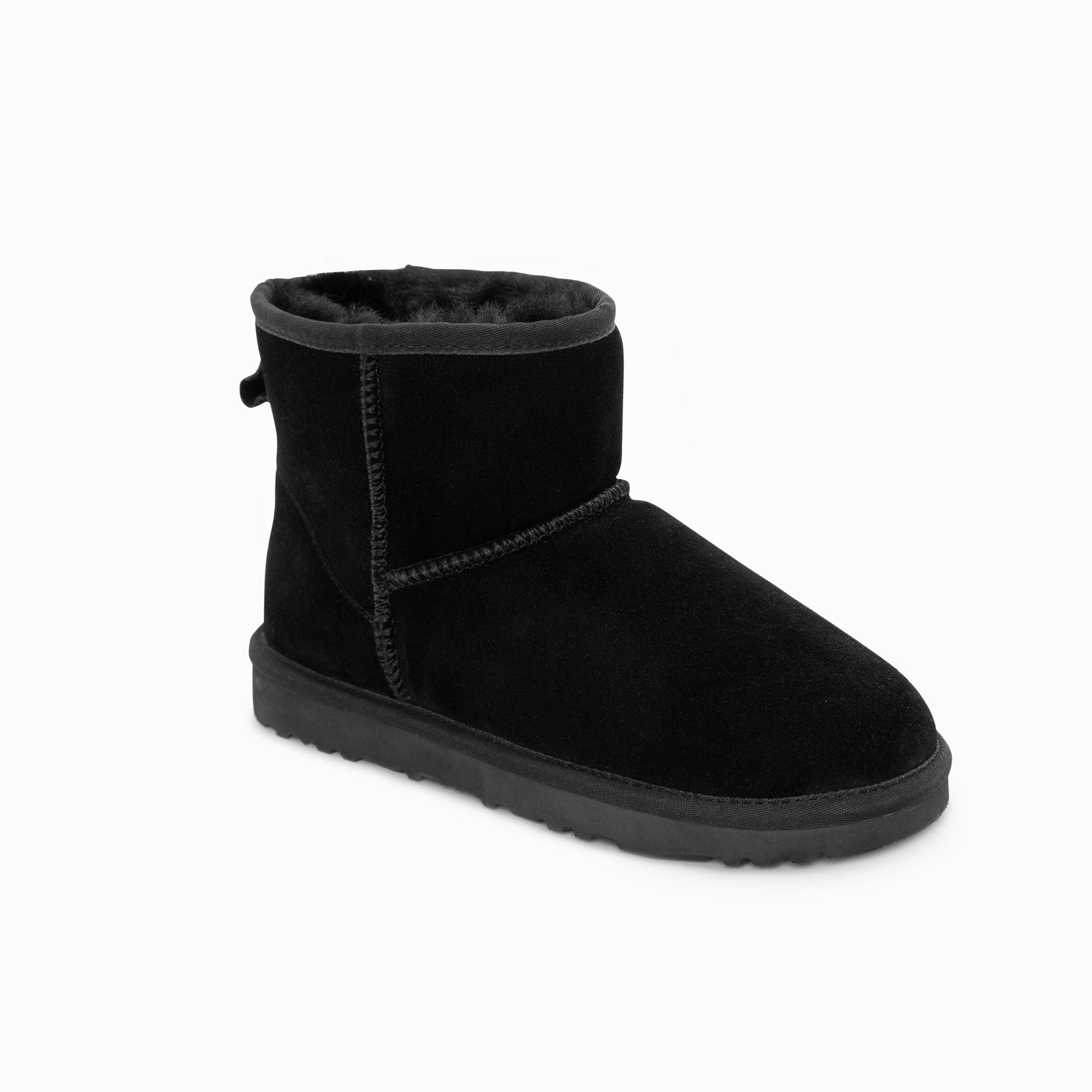 Men's Uggs & Slippers: Ugg Boots Genuine Australian Sheepskin Unisex Mini Classic Suede (Black, EU42)