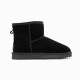Men's Uggs & Slippers: Ugg Boots Genuine Australian Sheepskin Unisex Mini Classic Suede (Black, EU42)