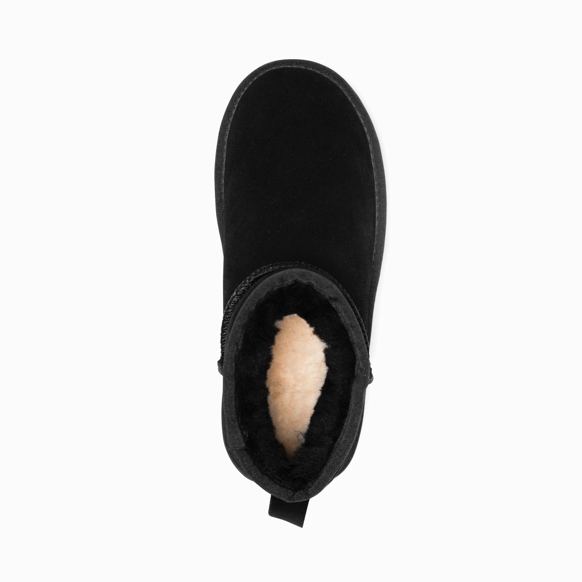 Men's Uggs & Slippers: Ugg Boots Genuine Australian Sheepskin Unisex Mini Classic Suede (Black, EU42)