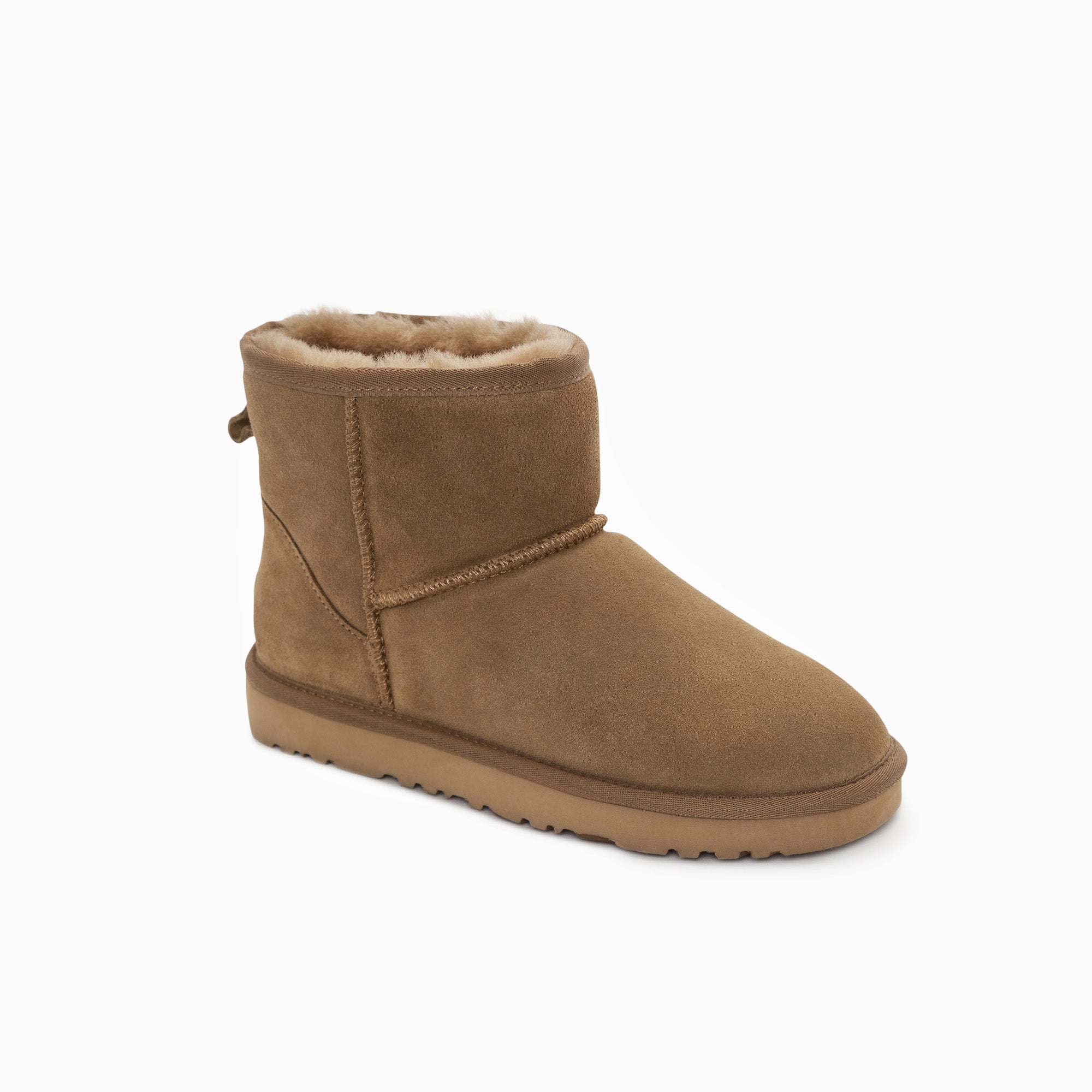 Men's Uggs & Slippers: Ugg Boots Genuine Australian Sheepskin Unisex Mini Classic Suede (Olive, EU40)