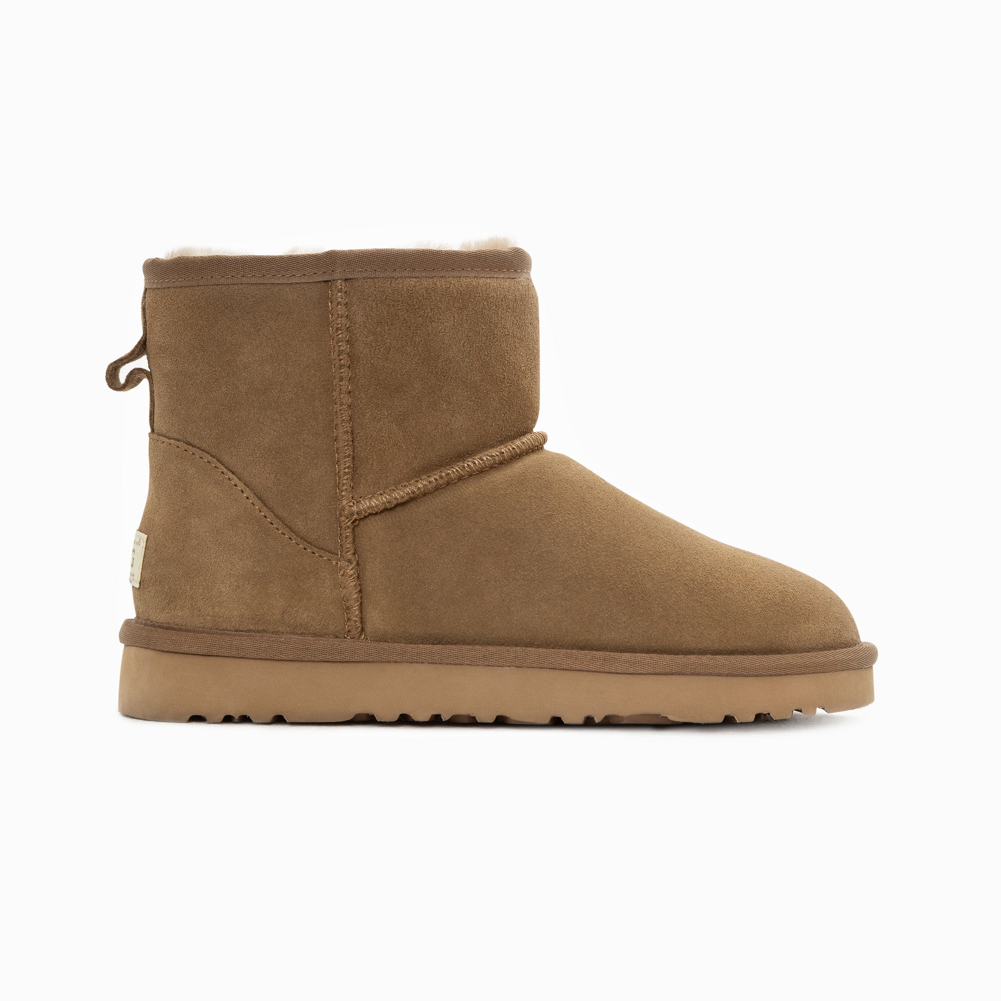 Men's Uggs & Slippers: Ugg Boots Genuine Australian Sheepskin Unisex Mini Classic Suede (Olive, EU40)